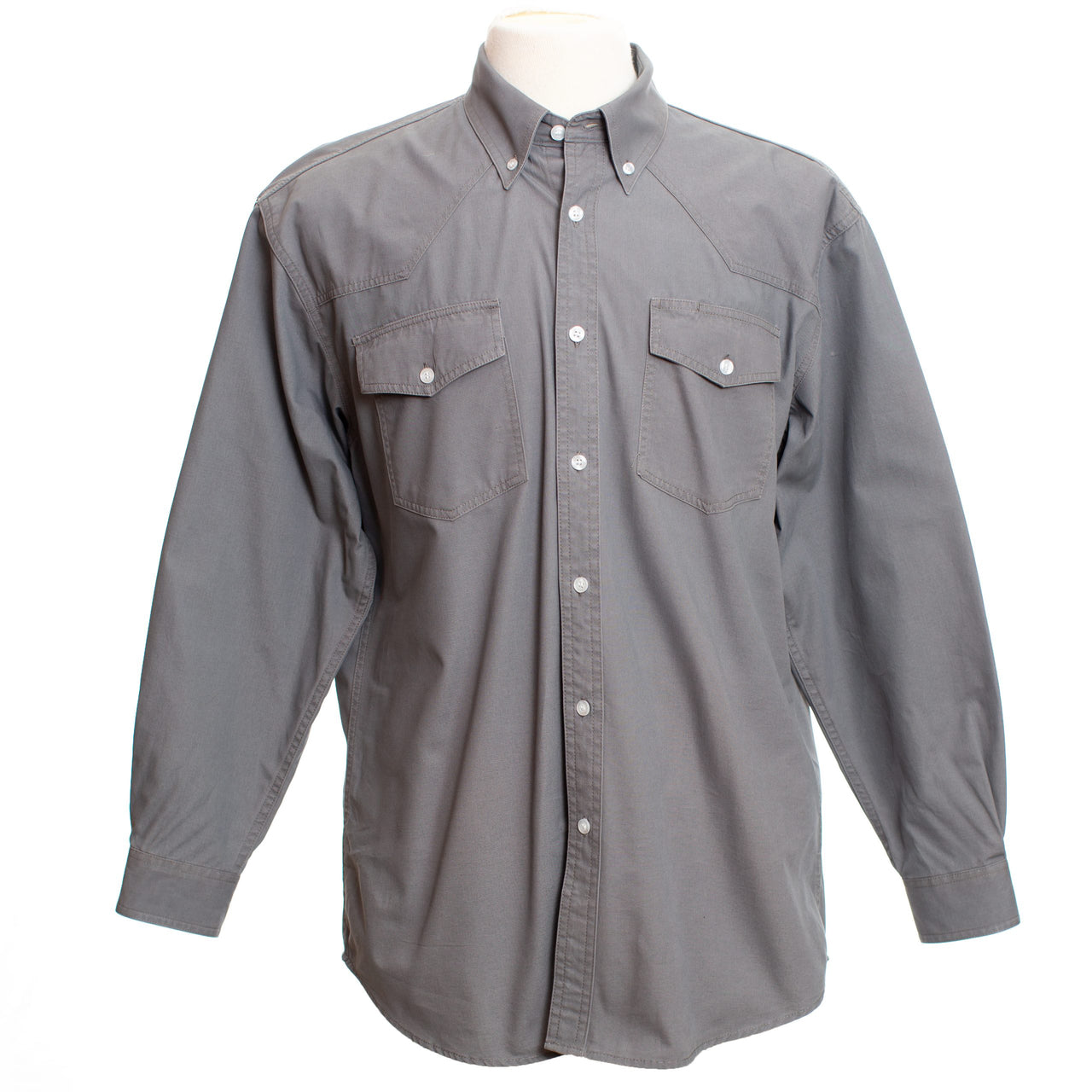 Wyoming Trader Mens Twill Grey Shirt