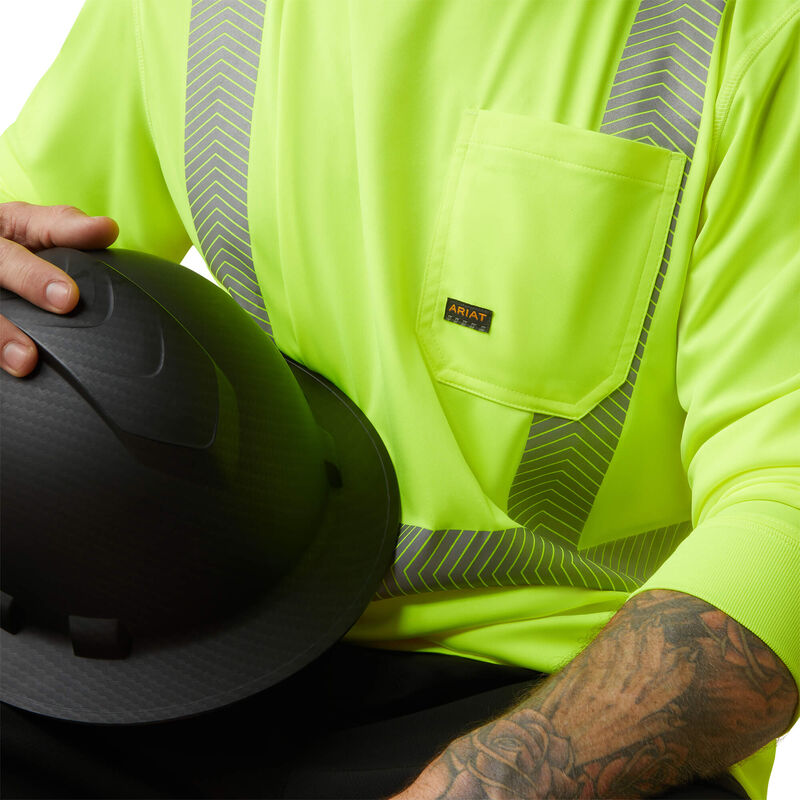 Ariat Mens Rebar Hi-Vis ANSI Shirt - Hi Vis Yellow
