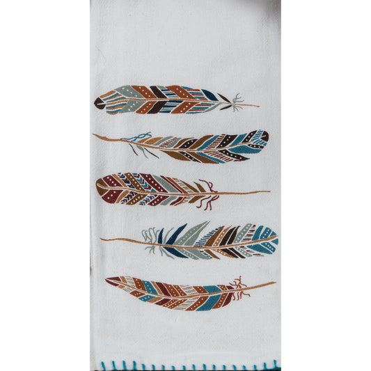 KD Adobe Feathers Flour Sack Towel