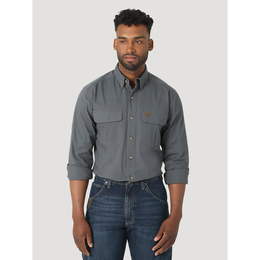 Wrangler Men's LS Ripstop Shirt