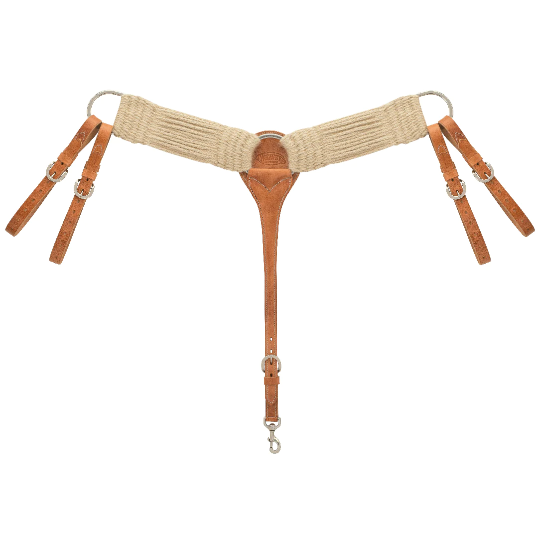 Weaver Mohair Roper Breast Collar - Natural
