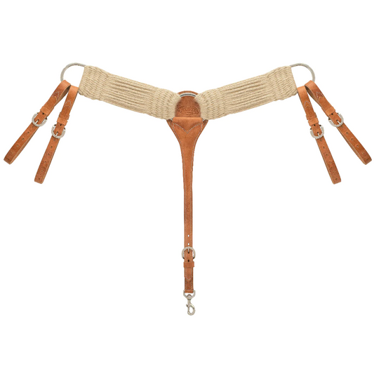 Weaver Mohair Roper Breast Collar - Natural