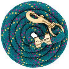 Weaver Leather Poly Lead Rope with Solid Brass 225 Snap - Multiple Colours - Irvine Tack &amp; Western Wear