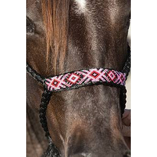 Professional's Choice Cowboy Braided Rope Halter 10' Lead - Assorted Colours