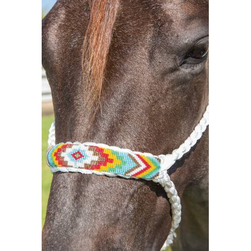 Professional's Choice Cowboy Braided Rope Halter 10' Lead - Assorted Colours
