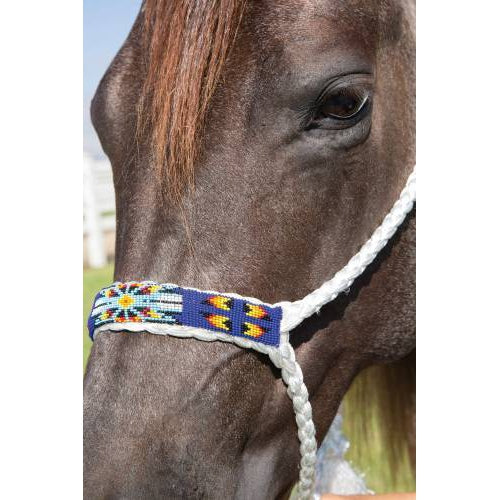 Professional's Choice Cowboy Braided Rope Halter 10' Lead - Assorted Colours