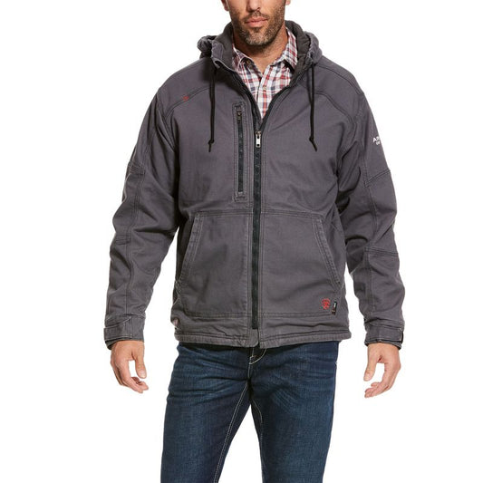 Ariat Men's FR DuraLight Stretch Canvas Jacket - Iron Gray