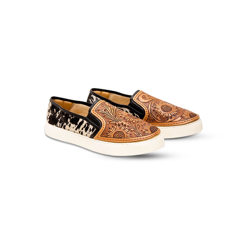 Myra Shober Western Hand Tooled Sneakers