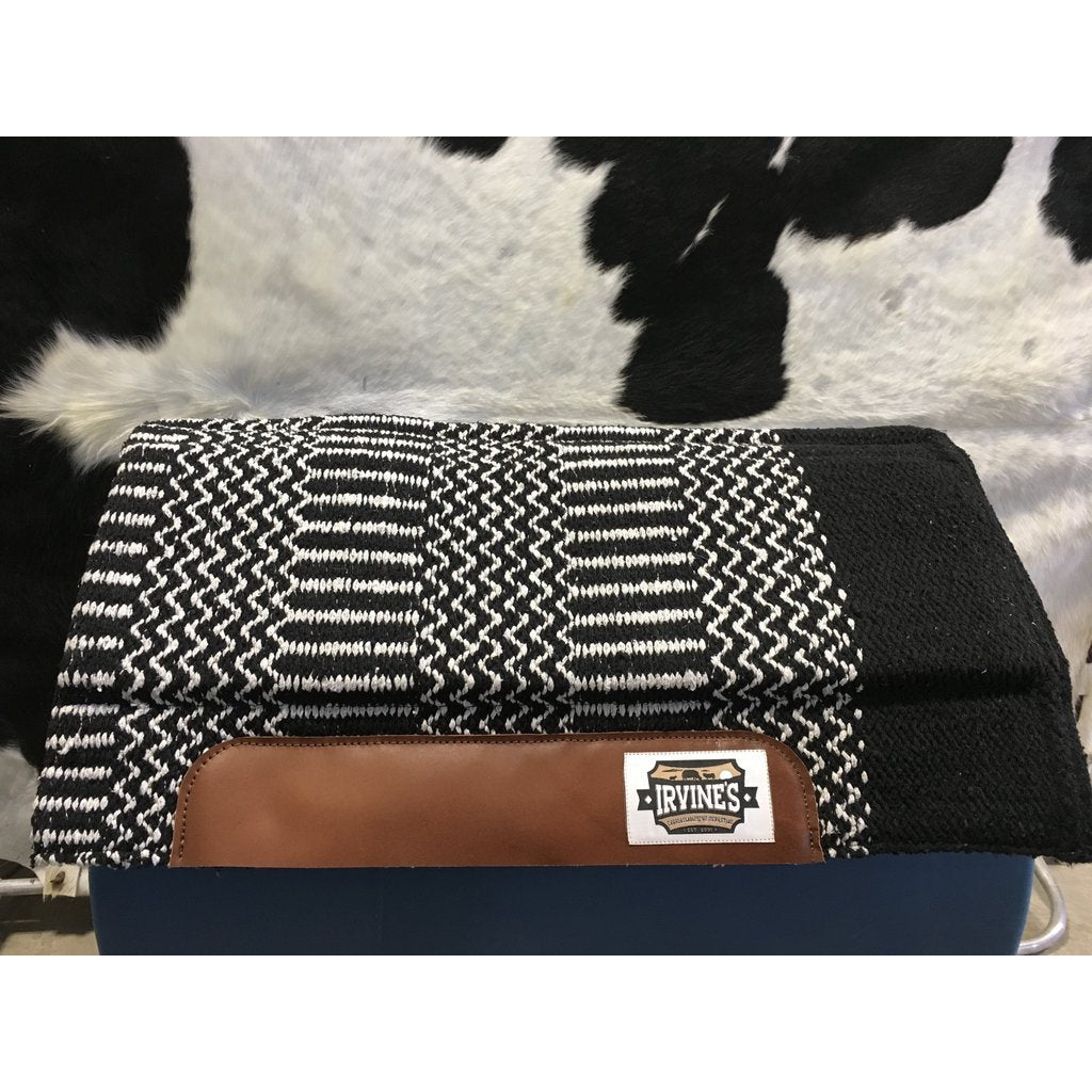 Acrylic Geometric pattern Felt Saddle Blanket & Pocket w/Velco