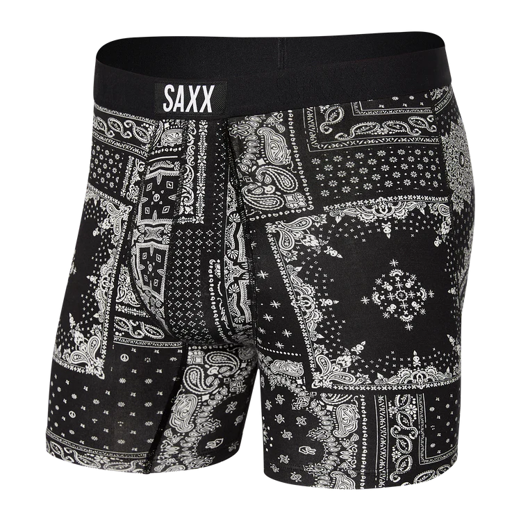 Saxx Men's Vibe Super Soft Boxer Briefs - Patterns